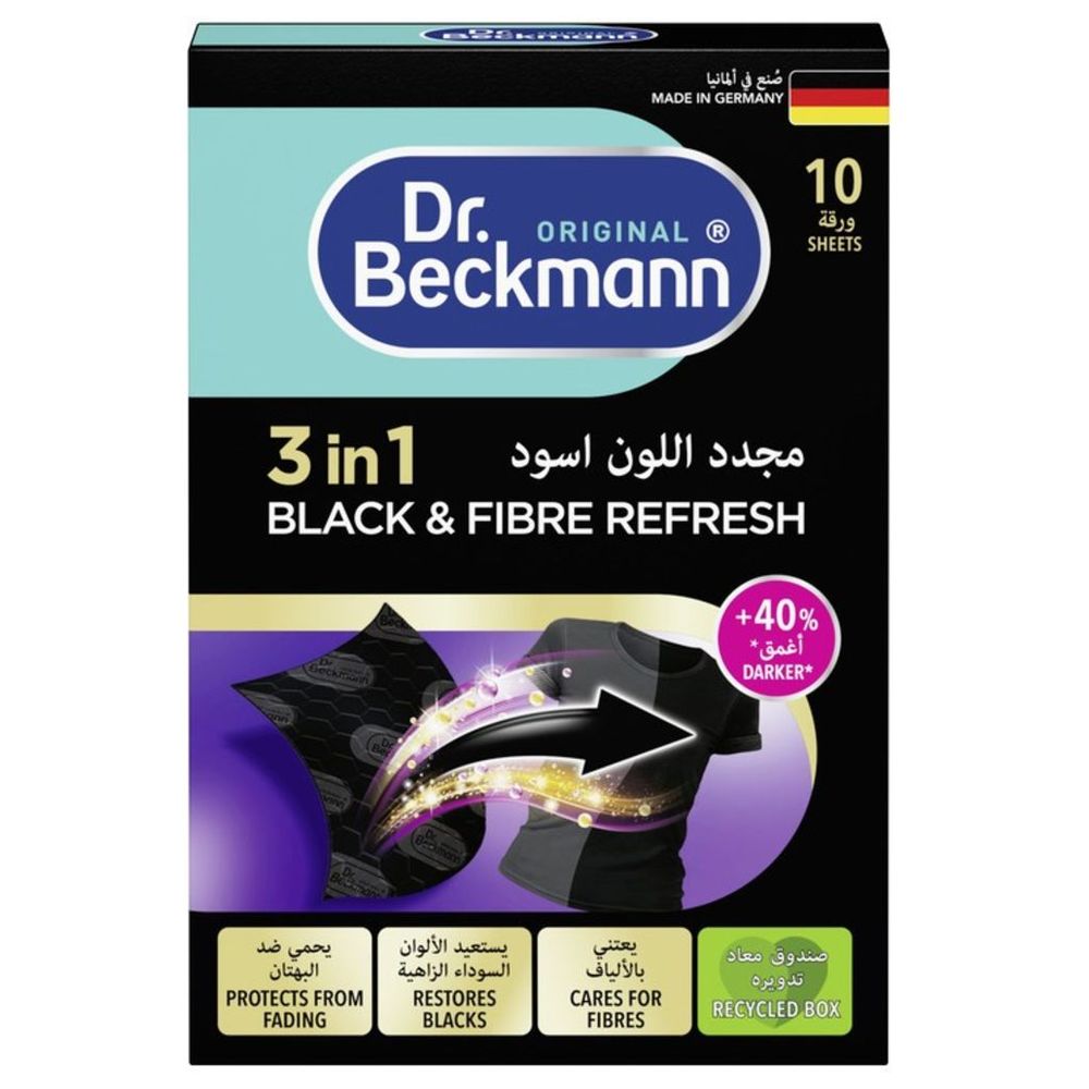 Dr. Beckmann - 2-in-1 Black & Fibre Refresh 10pcs