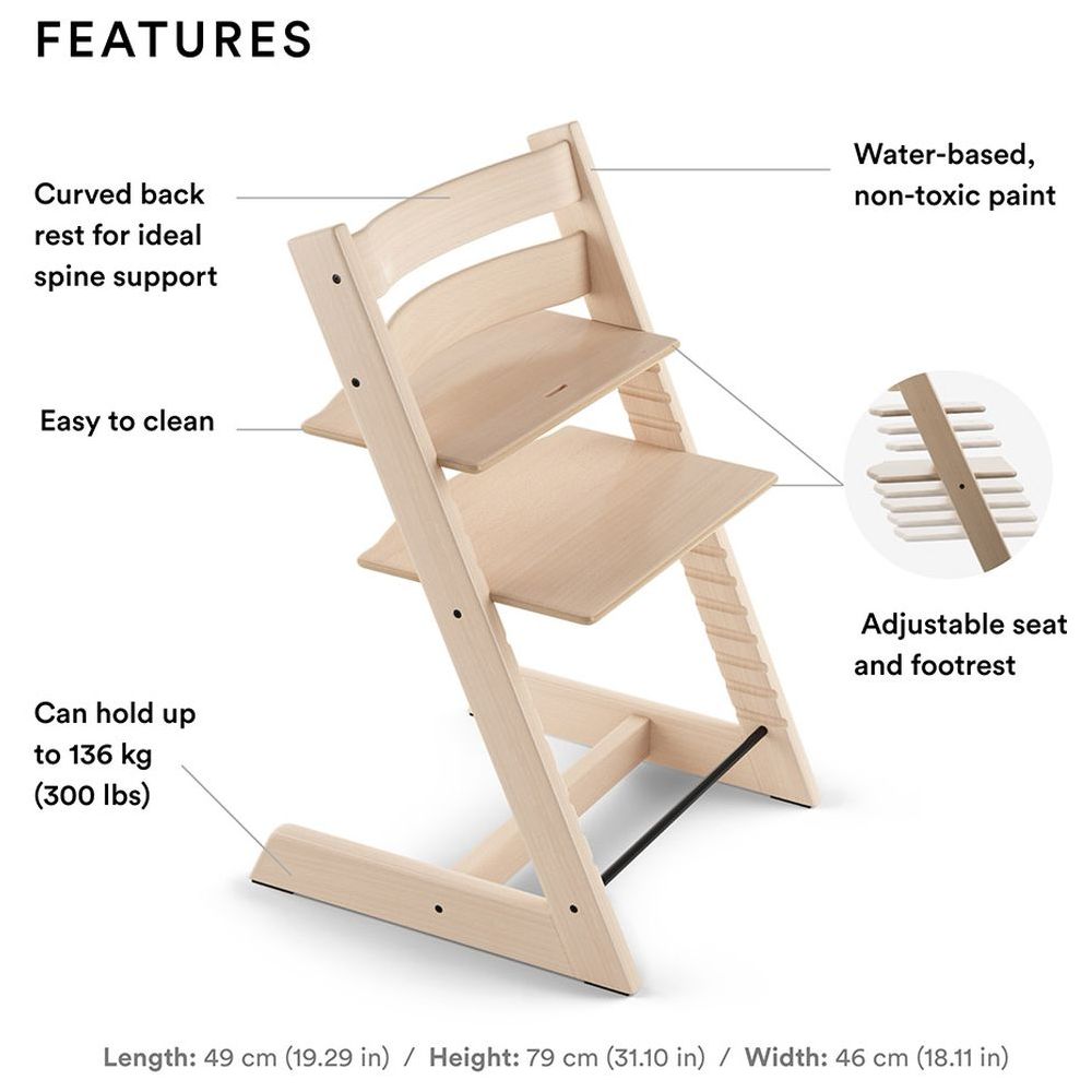 Stokke - Tripp Trapp Wooden Feeding High Chair