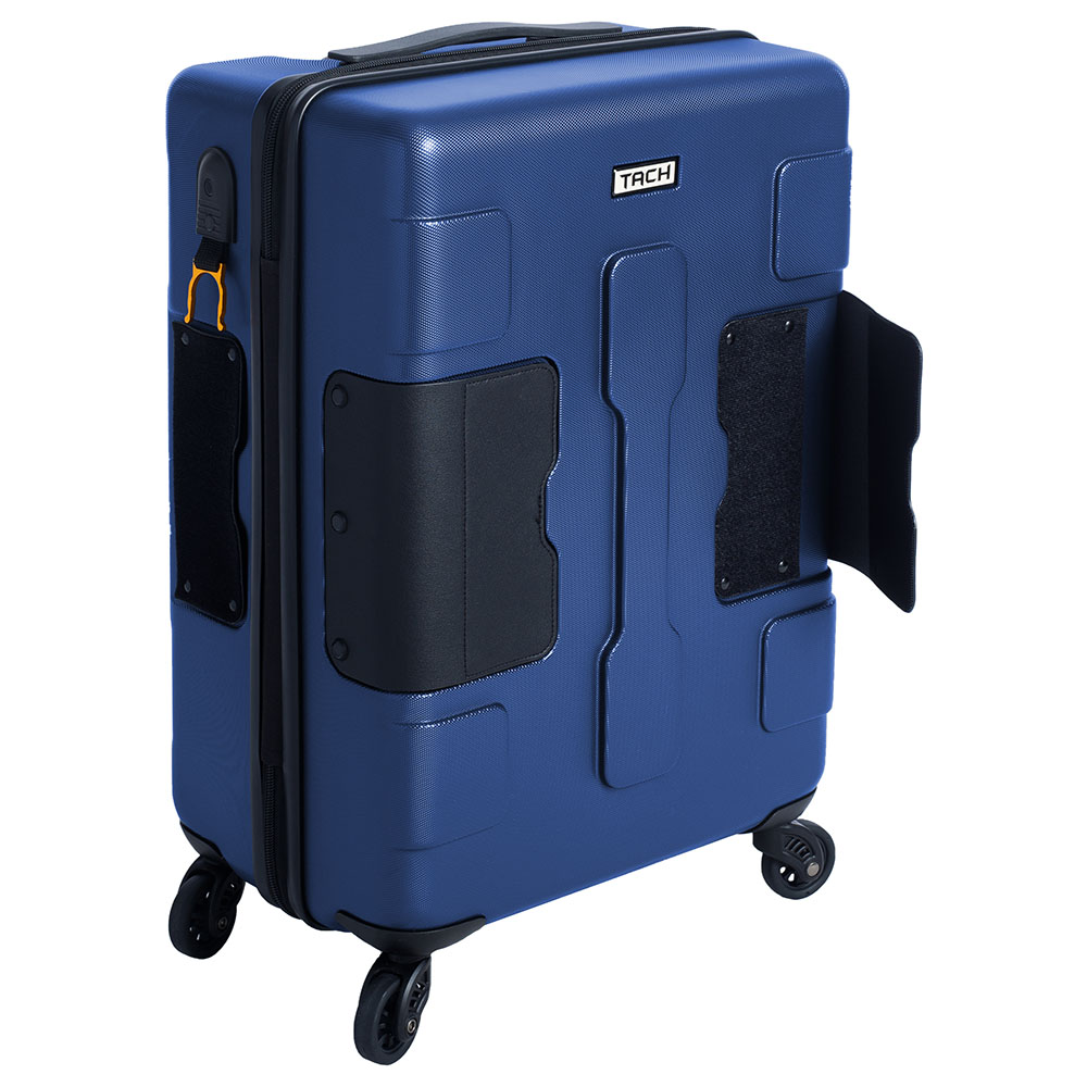 TACH - V3 Carry-On 22 Inch Luggage with Bottle Holder - Midnight Blue