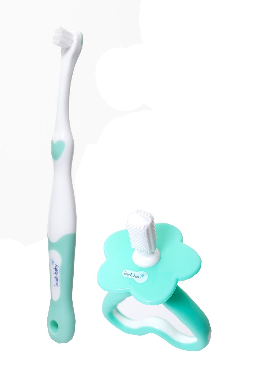 Brush Baby - 2025 Collection My Firstbrush and Teether Set - Green
