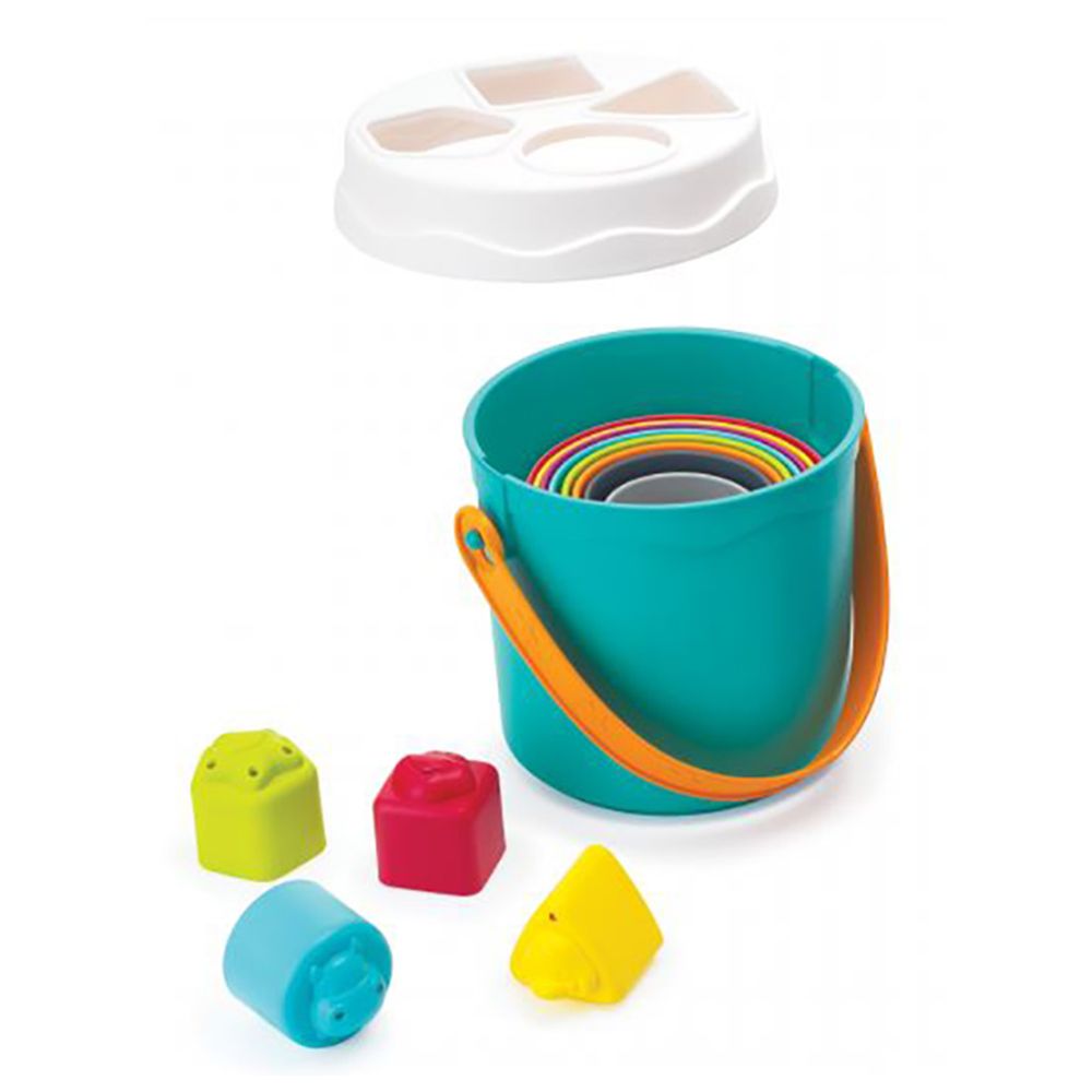 Infantino Shape Sorting Stack N Nest Buckets 14pcs