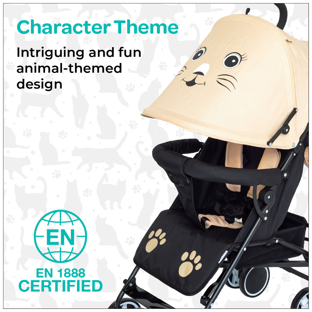 MOON - Safari-Ultra Light Weight/Character Stroller Cat