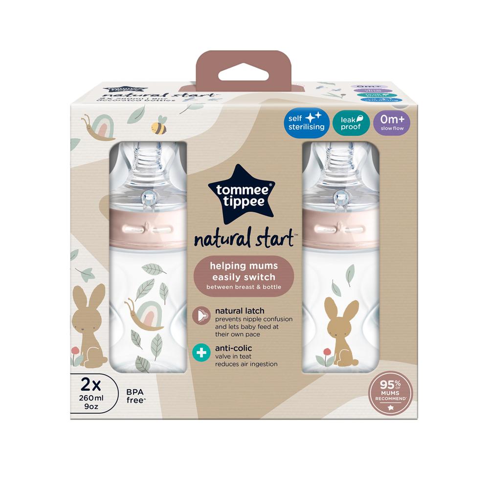 Tommee Tippee - Bottles Pond Sterilizing - Pack of 2 - 260ml
