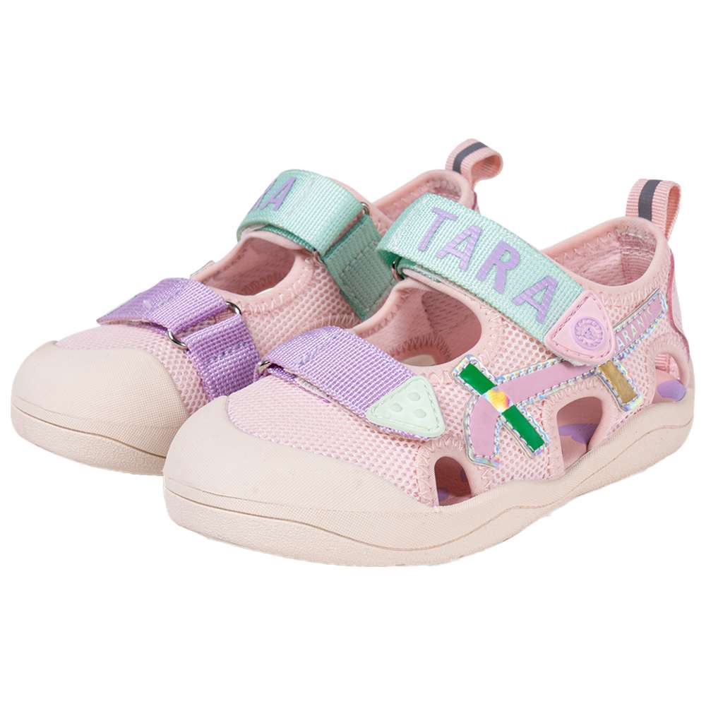 Taranis Girl's Mesh & Rubber Sandals - Pink/Purple/Green