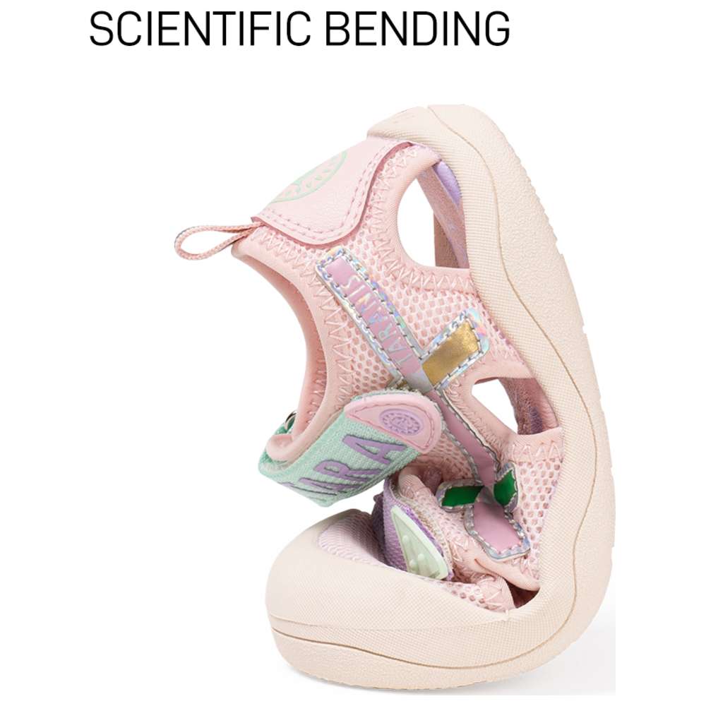 Taranis Girl's Mesh & Rubber Sandals - Pink/Purple/Green