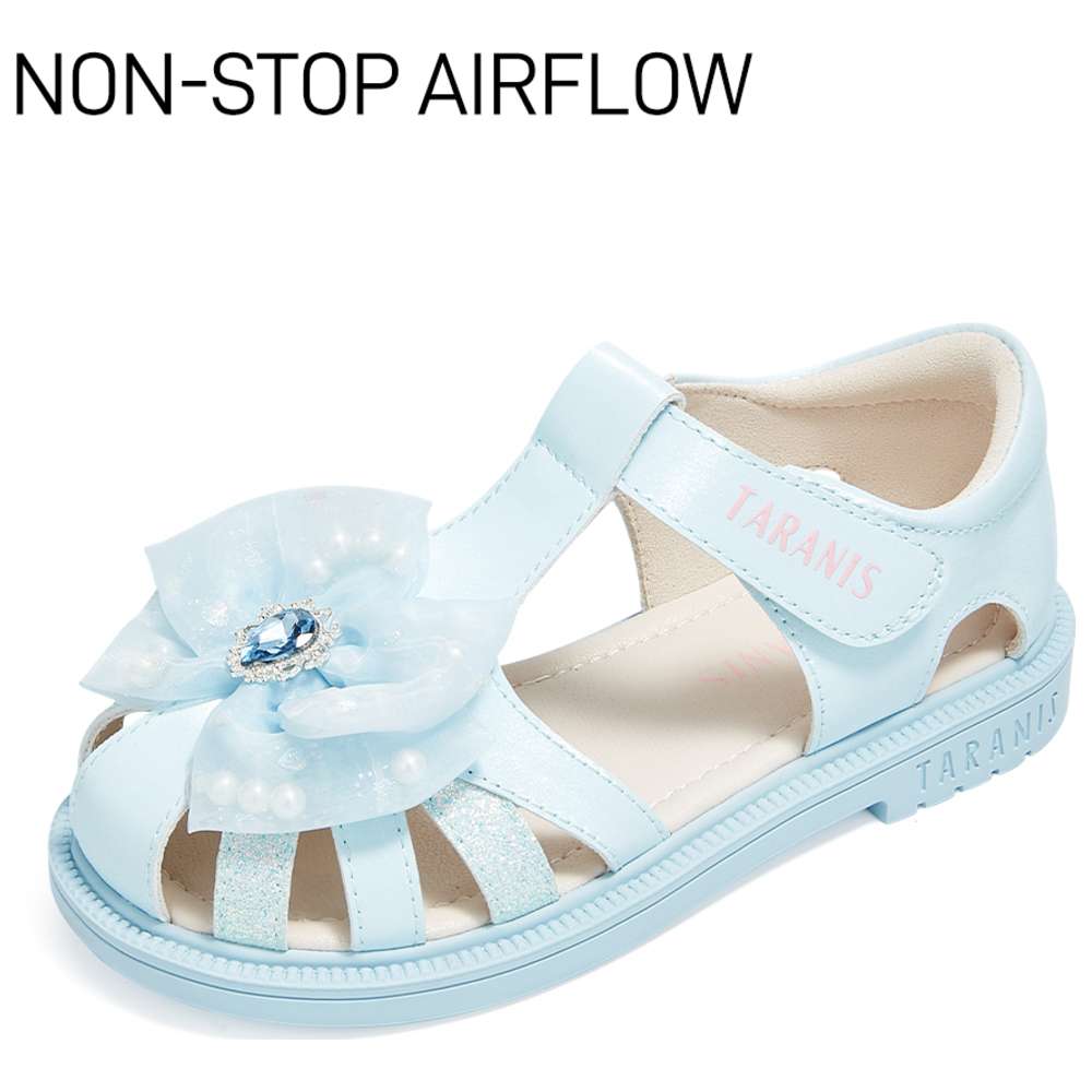 Taranis Girl's Synthetic Leather & Rubber Sandals - Blue