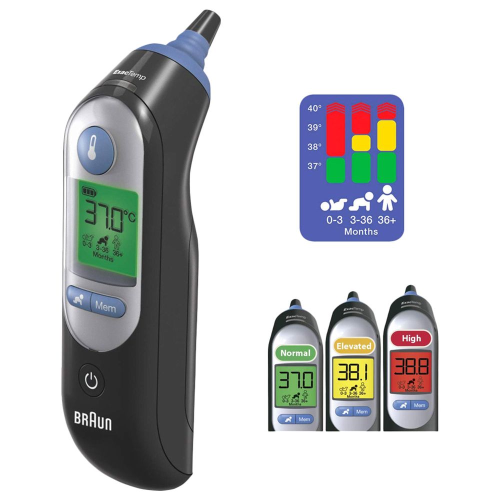 Braun IRT6520 Thermoscan 7 Age Precision Ear Thermometer - Black