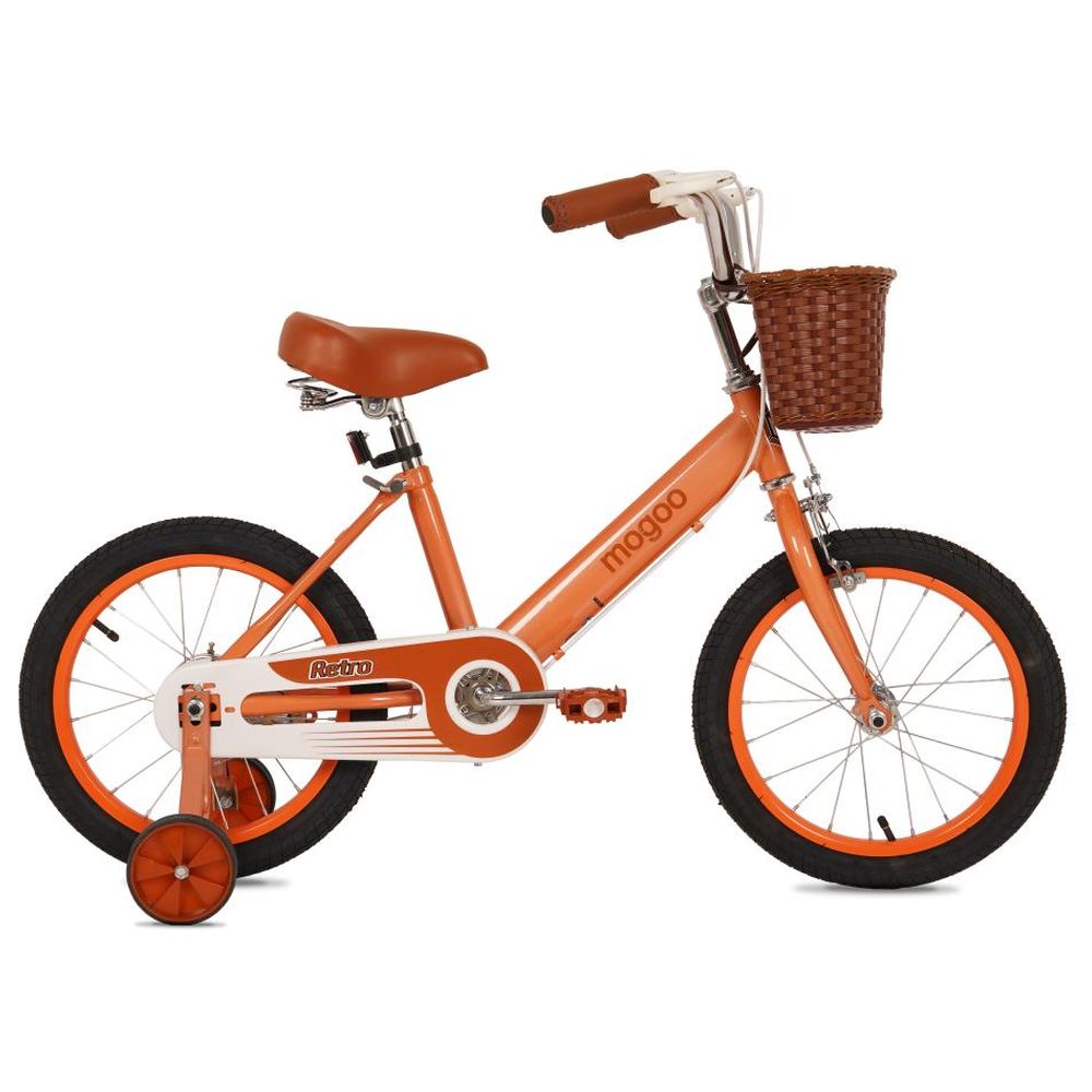 Mogoo - Retro Kids Bike - 16-inch - Orange