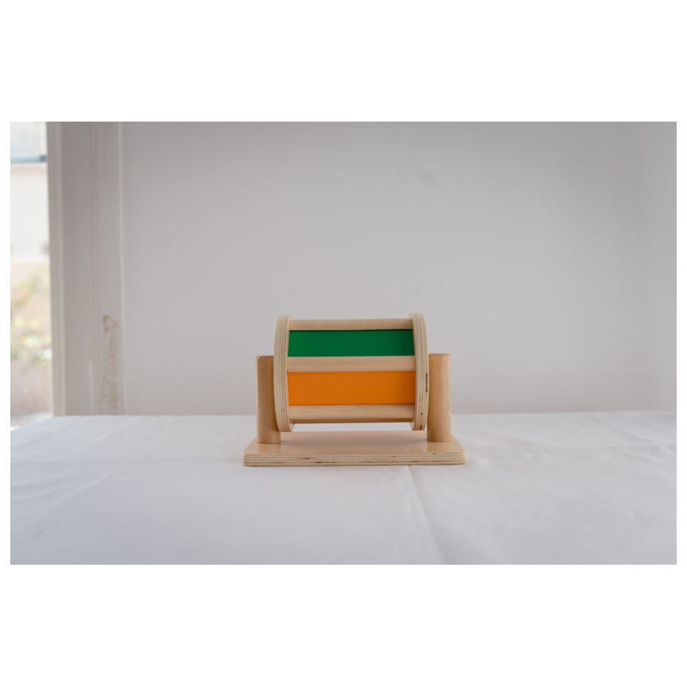 The Rolling Cart - Wooden Spinning Drum