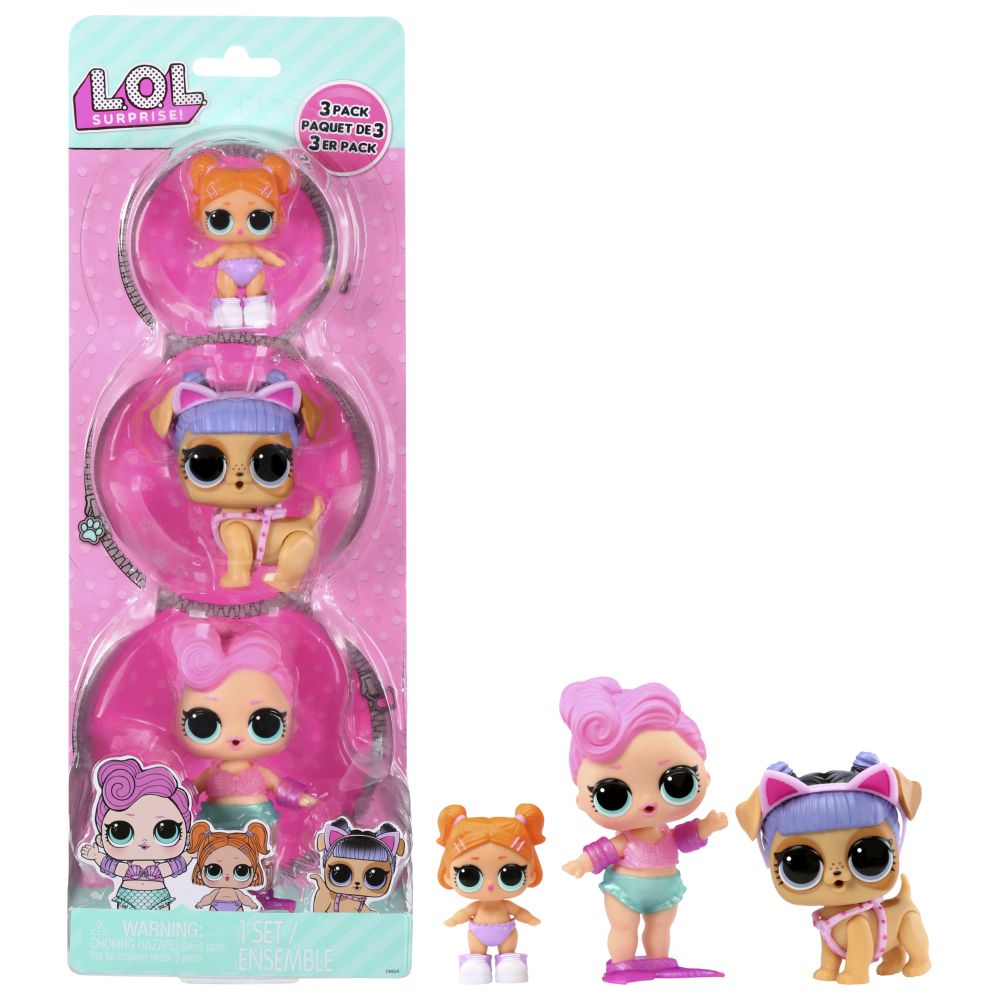 L.O.L Surprise - Waves With Kansas K9 & Lil Beats Doll Playset - 3pcs