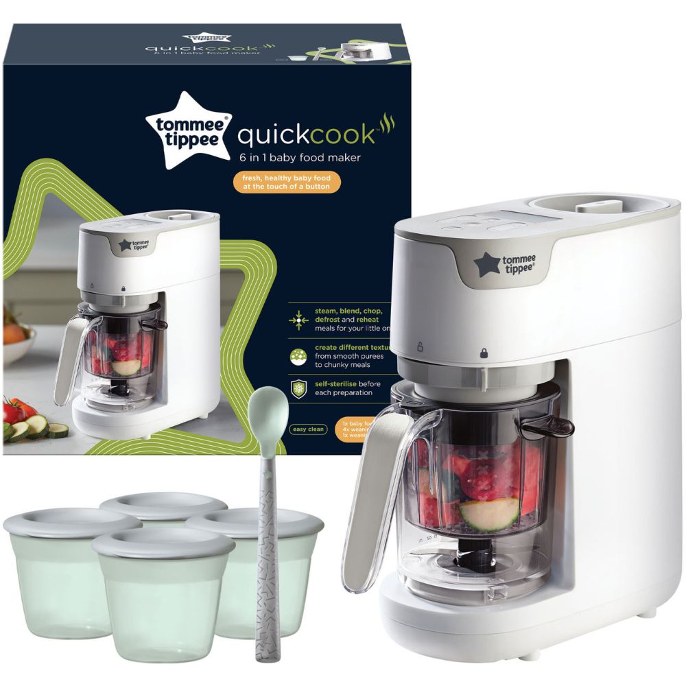 Tommee Tippee Quick Cook 6-in-1 Baby Food Maker - White - 500 ml