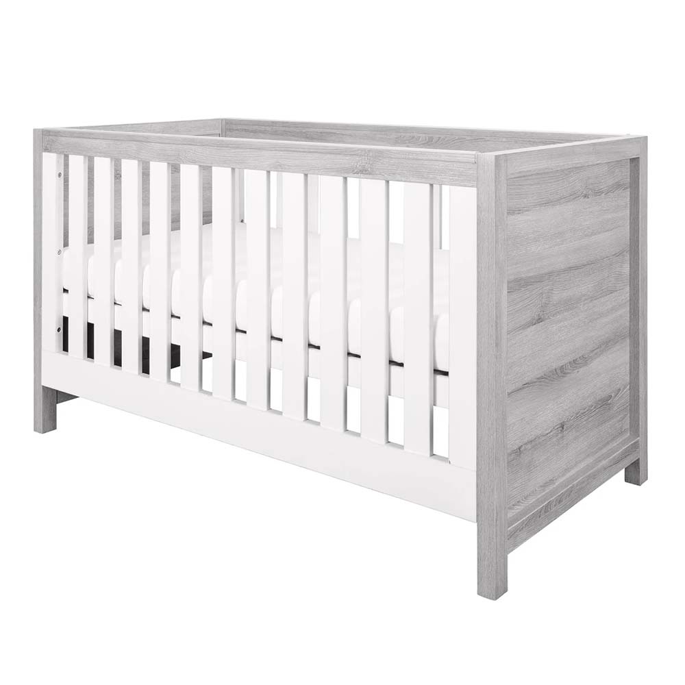 Tutti Bambini - 3-In-1 Modena Cot Bed - Grey Ash/White