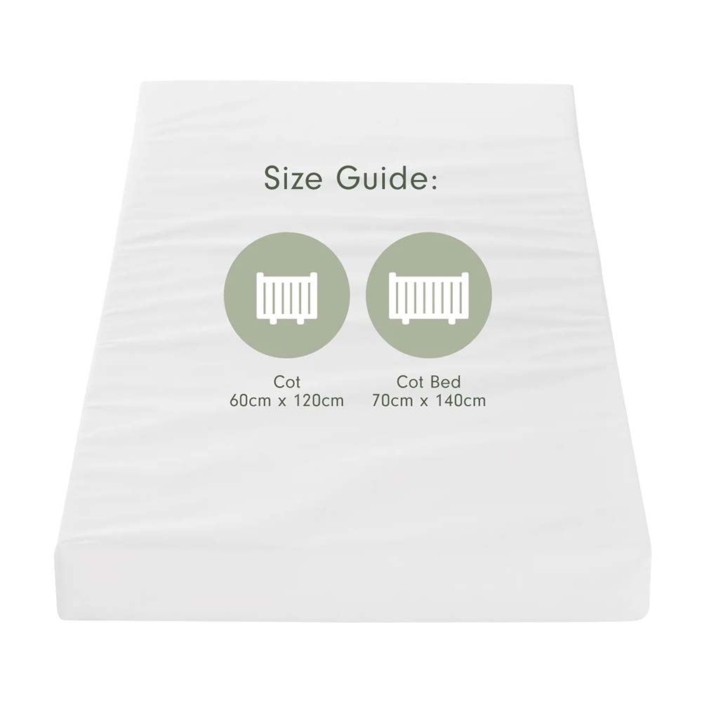 Tutti Bambini - Fibre Cot Bed Mattress - White - 70 x 140 cm