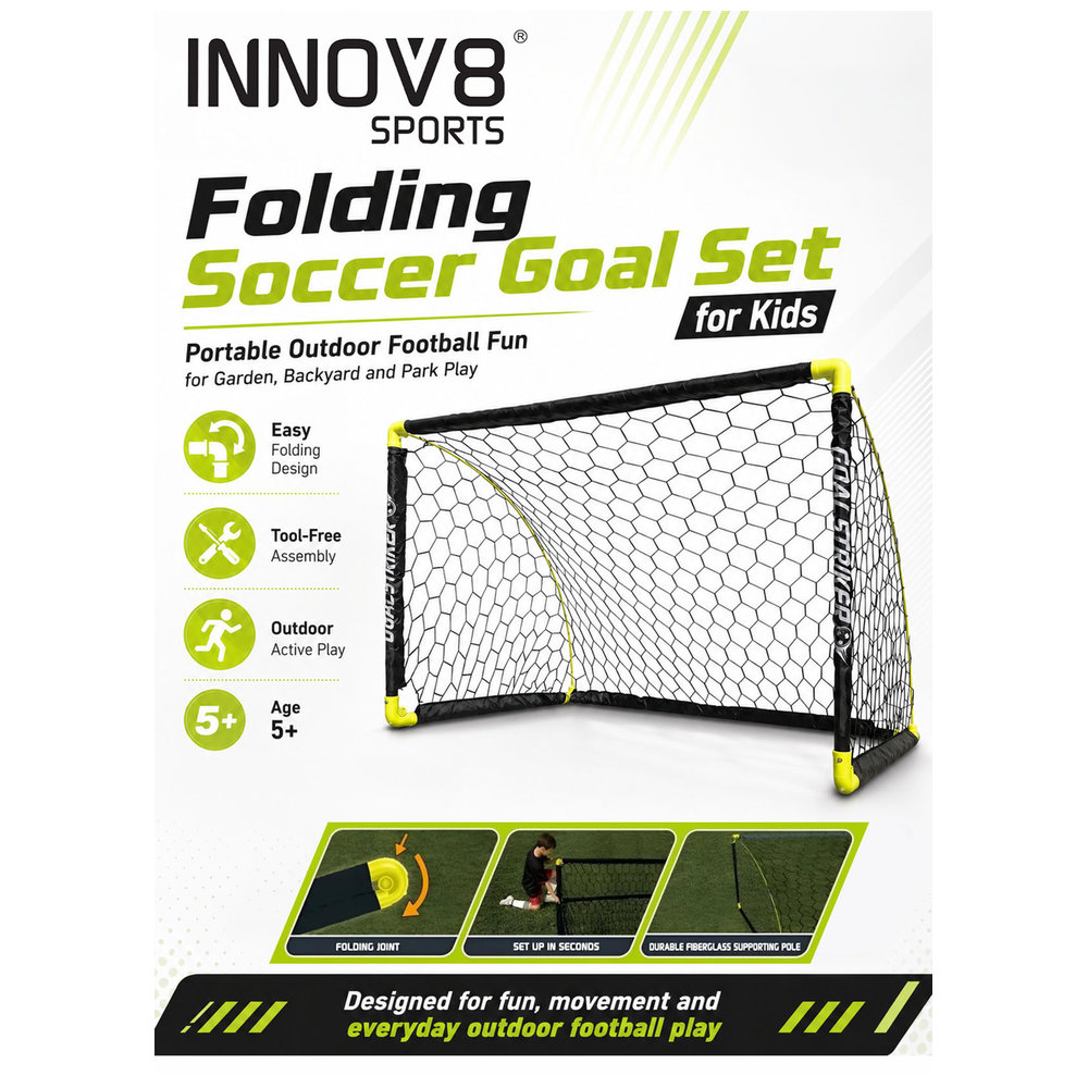 Hostful - Folding Soccer Goal Set