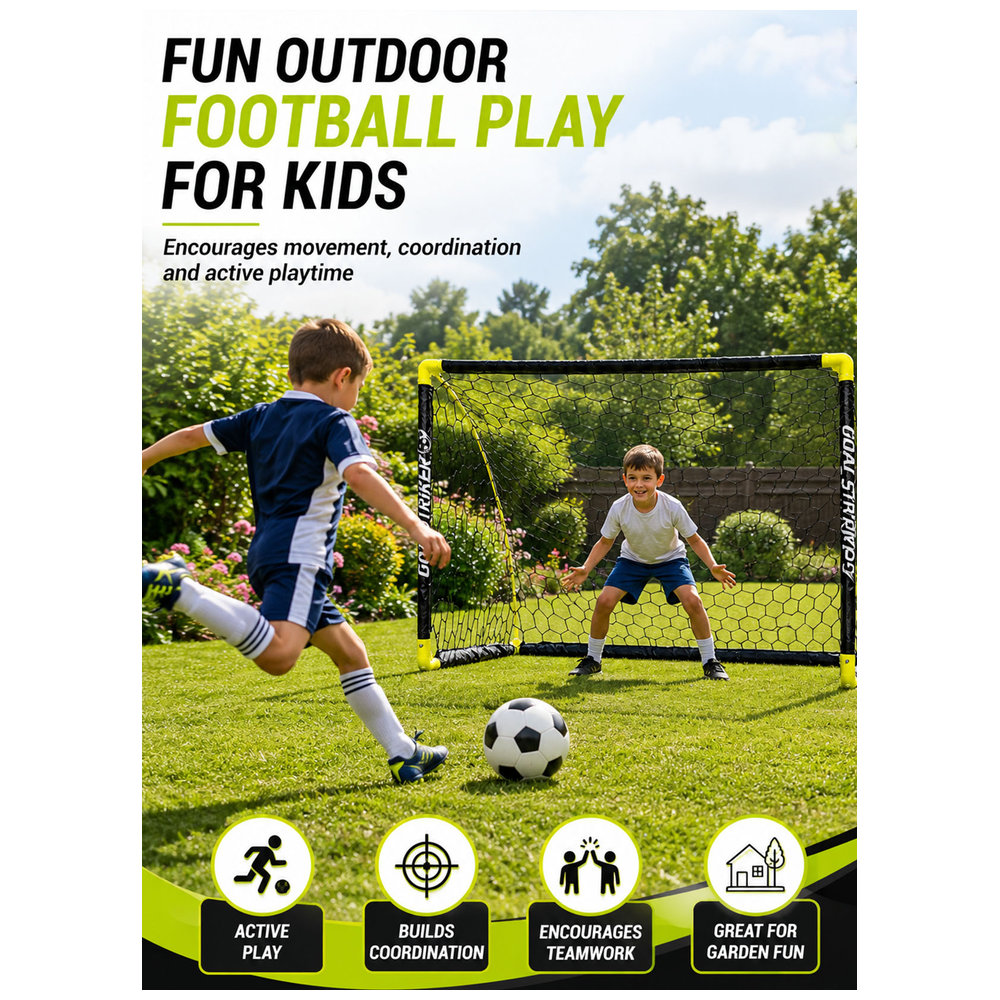 Hostful - Folding Soccer Goal Set