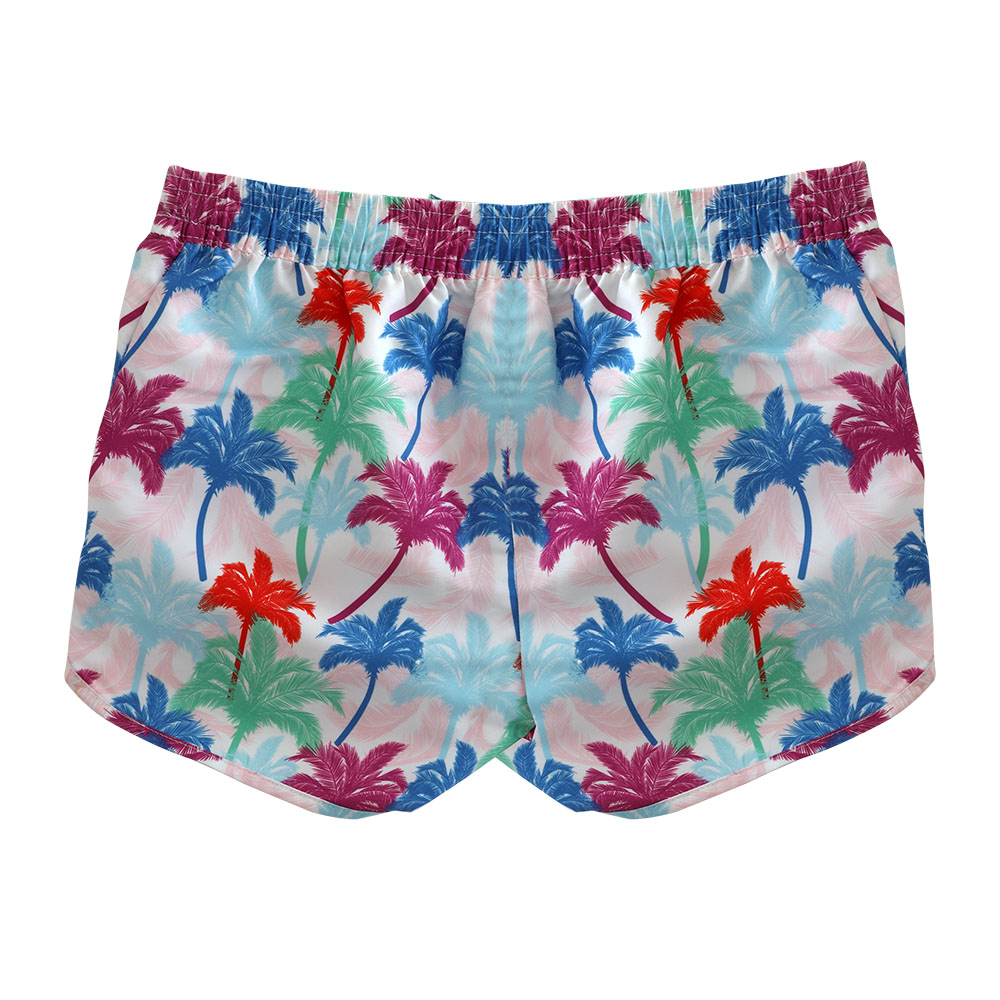 Turquoise Girl's Tropical Board Shorts