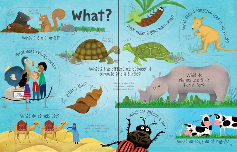 كتب أسبورن-  كتاب "Lift the Flap Questions and Answers about Animals"  