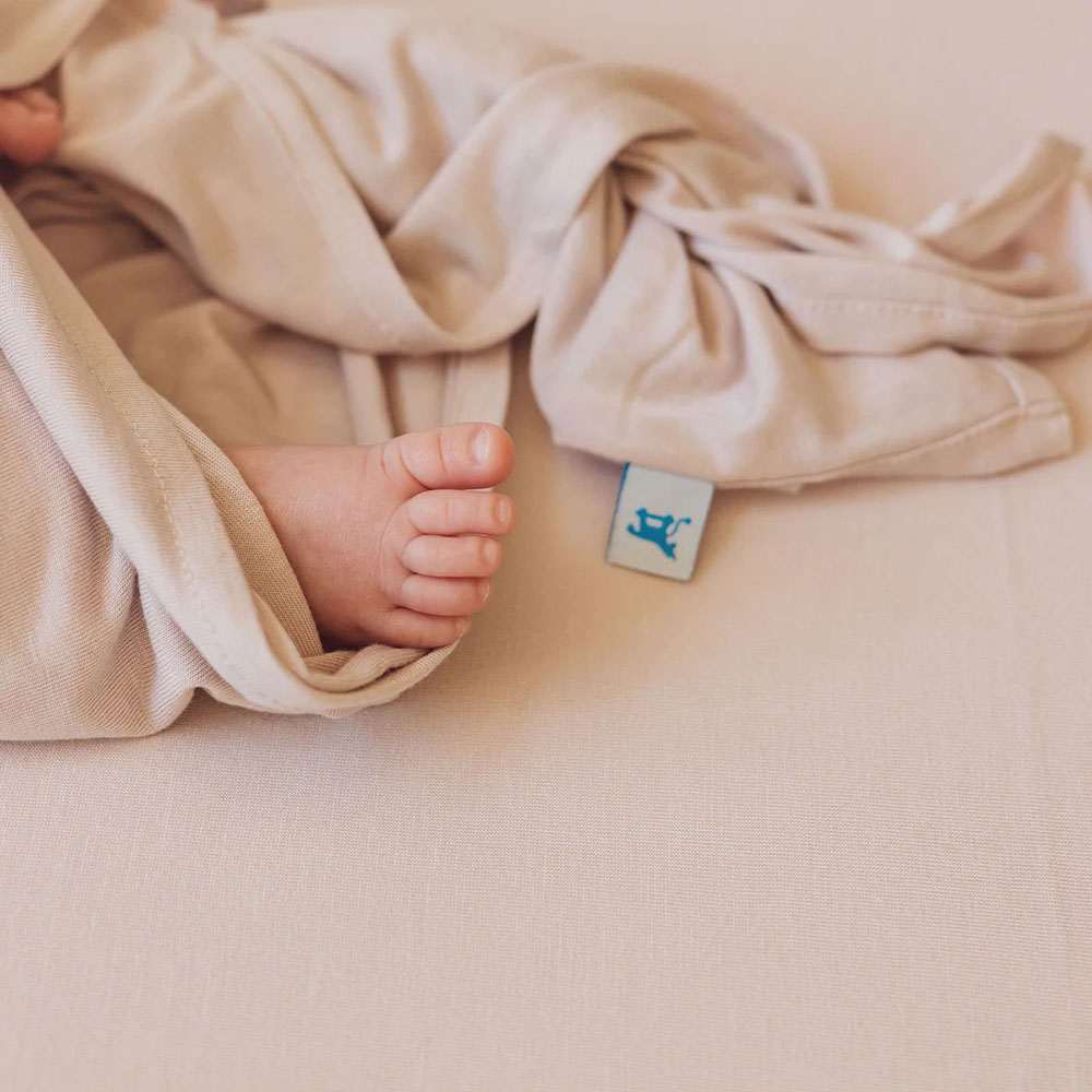 Little Unicorn - Stretch Knit Swaddle & Hat - Soft Blush - 2pcs