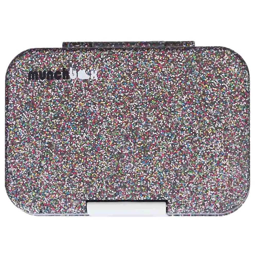 Munchbox - 3 Compartment Munchi Snack Box - Sparkle Rainbow