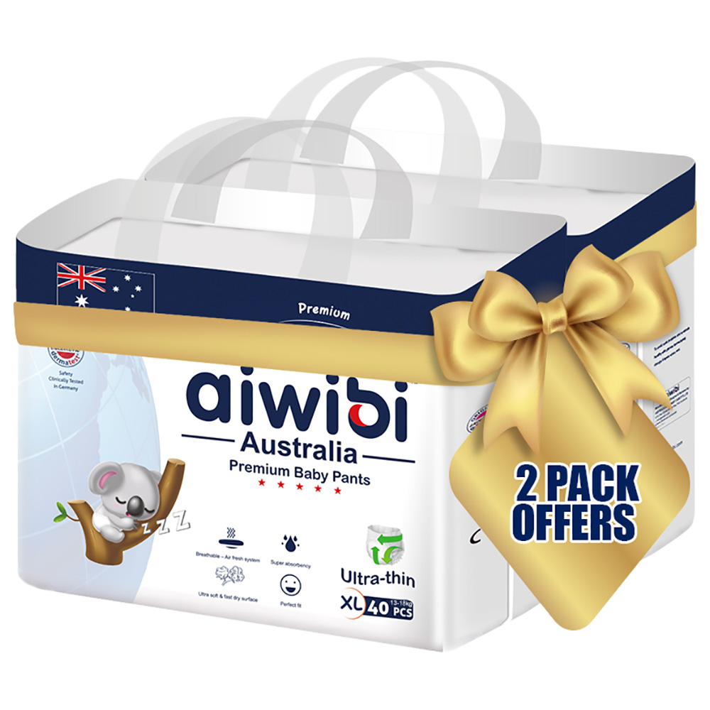 Aiwibi - Baby Pants, Size XL 13-18kg 40pcs Pack Of 2
