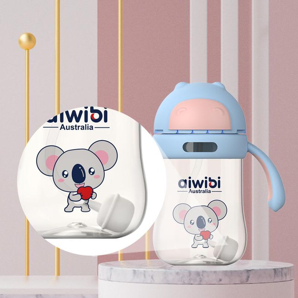 Aiwibi - Handling Cup with Straw 300ml - Blue