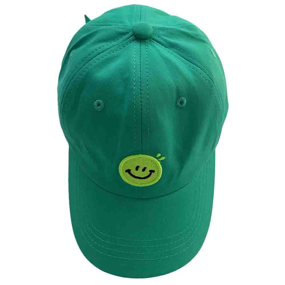 The Girl Cap - Kids Cap - Green Smiley
