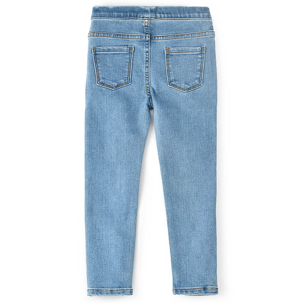 Jelliene Toddler Girls Soft Cotton-Blend Denim Jeggings - Light Blue