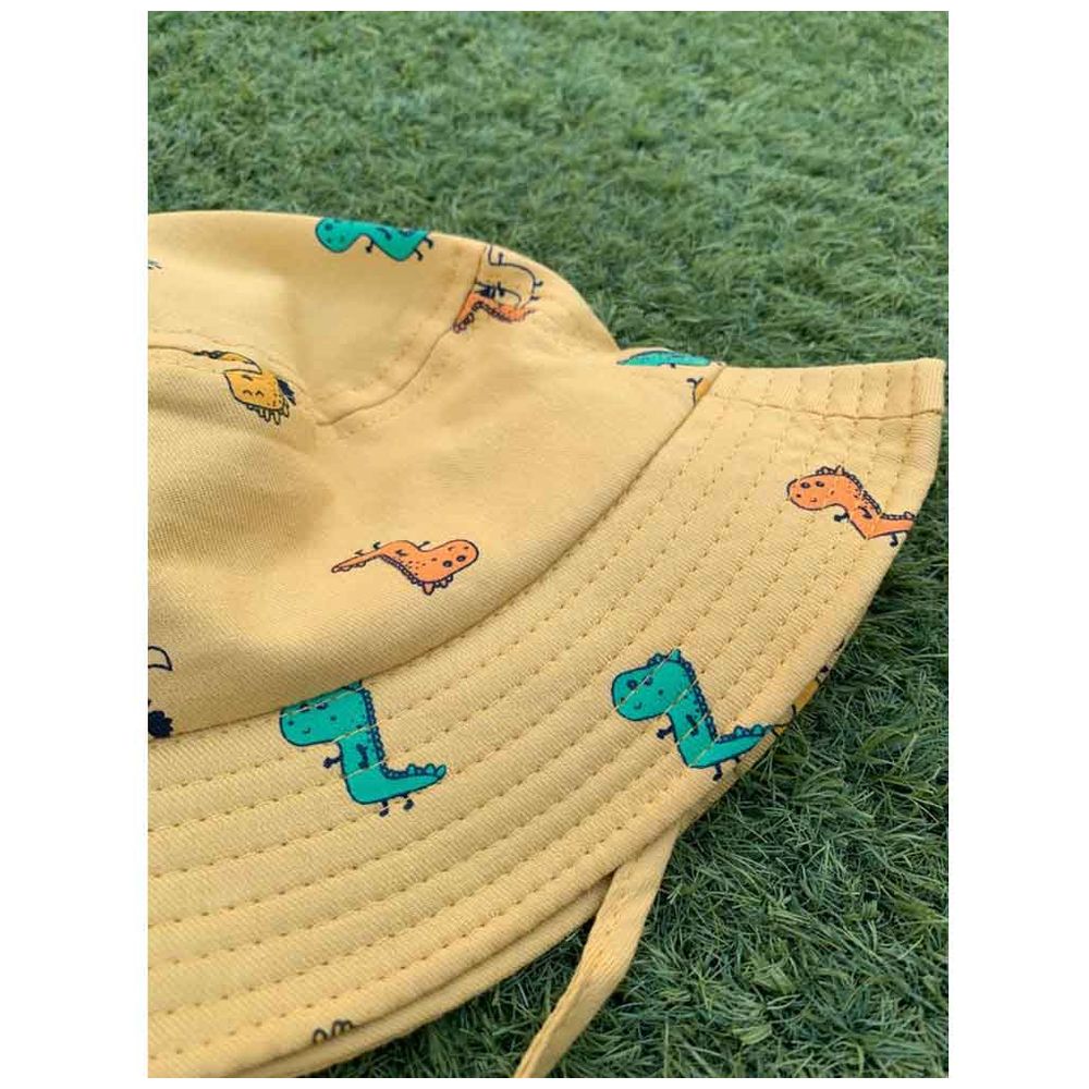 The Girl Cap - Kids Hat - Yellow Dino