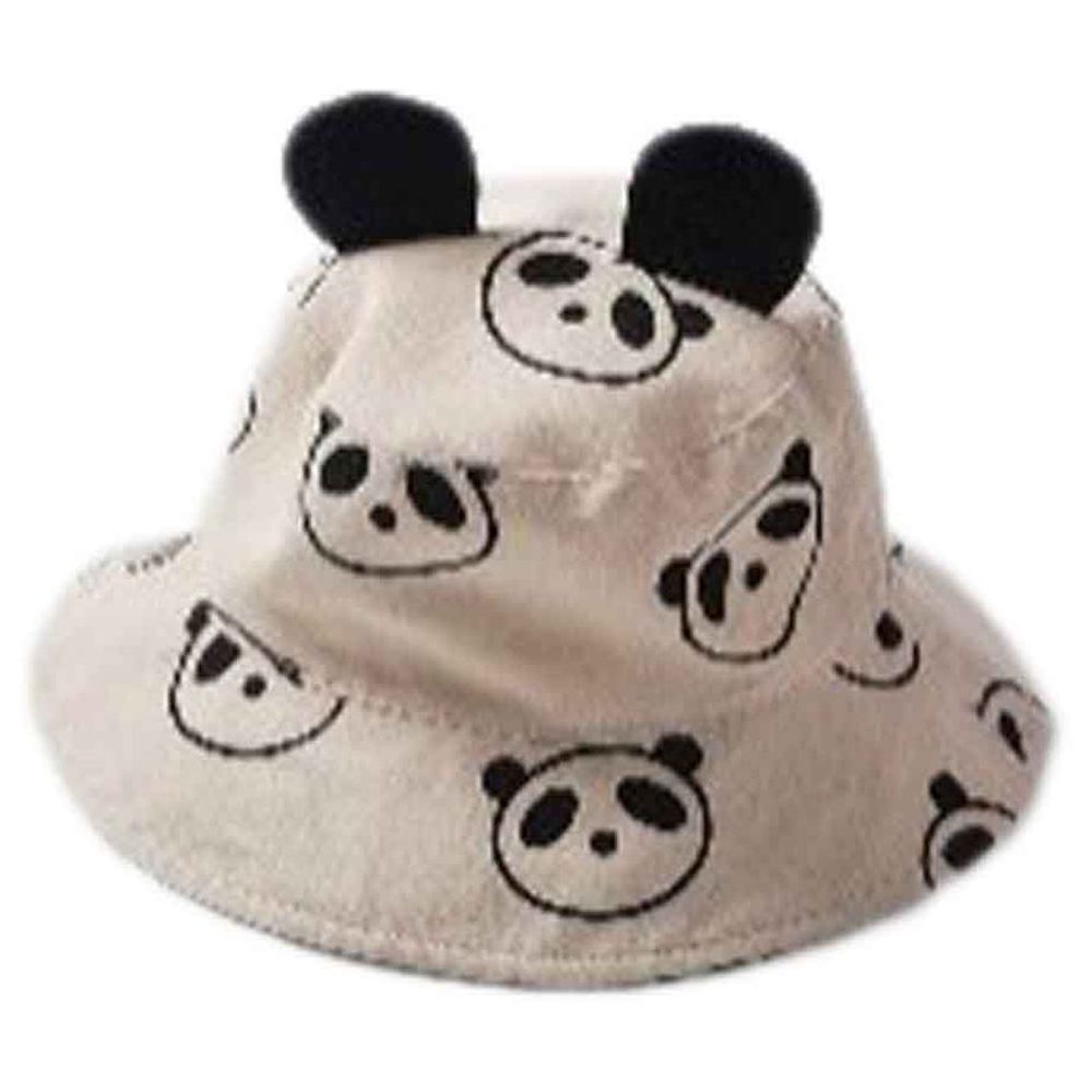 The Girl Cap - Kids Hat - Beige Panda