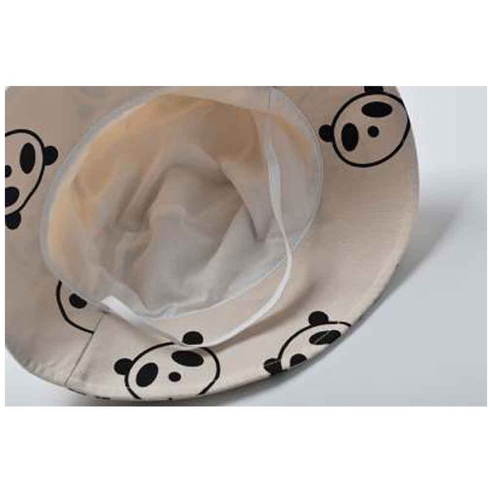 The Girl Cap - Kids Hat - Beige Panda