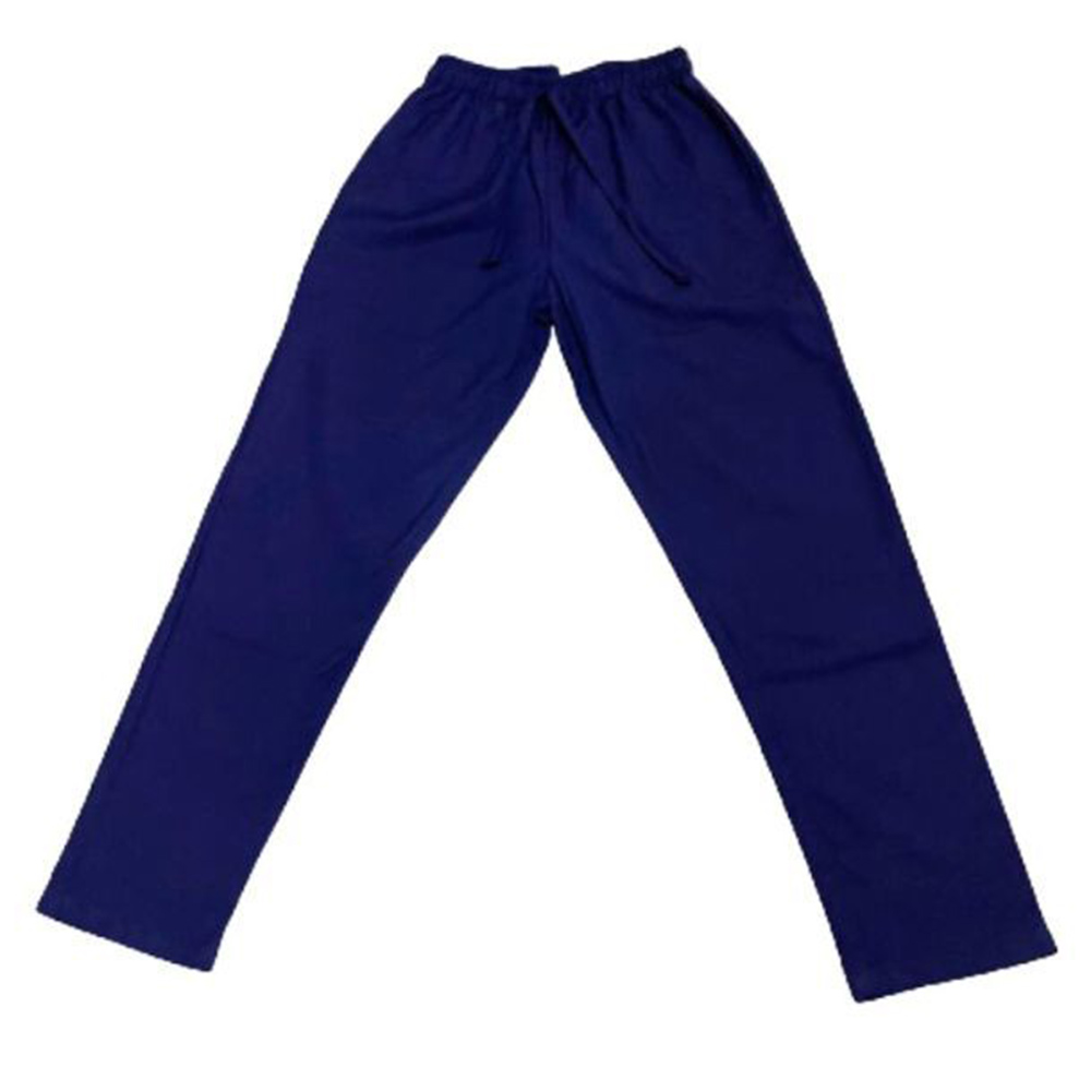 Veronica - 2pc-Set - Scrub Uniform With Piping Neckline - Navy Blue