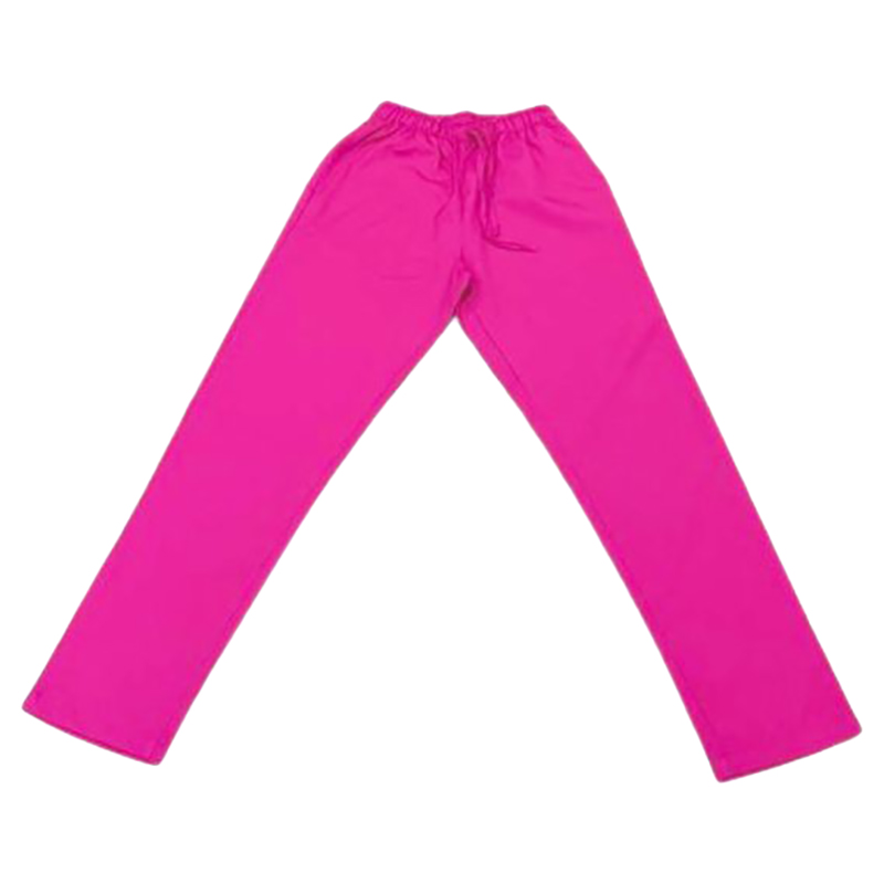 Veronica - 2pc-Set - V-Neck Scrub Uniform With 2 Pockets - Fuschia