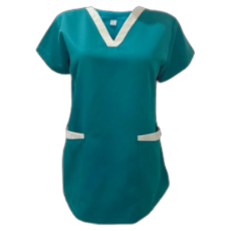 Veronica - 2pc-Set - Scrub Set Uniform With Contrast Patch - Teal