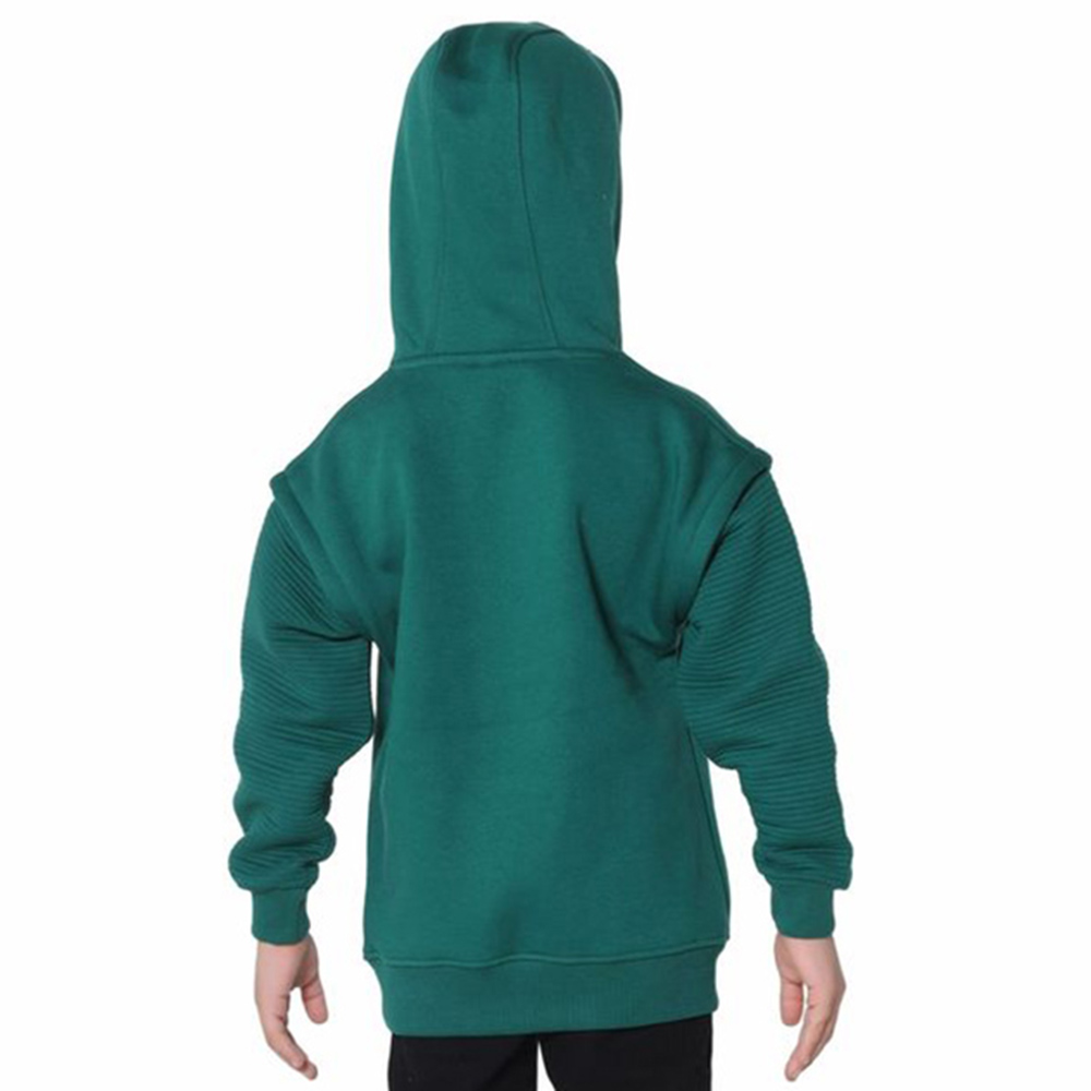 Little Kangaroos Boy Good Vibes Hooded Sweatshirt - Green
