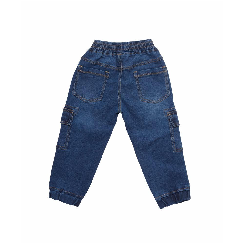 Little Kangaroos Boy's Denim Joggers - Dark Blue