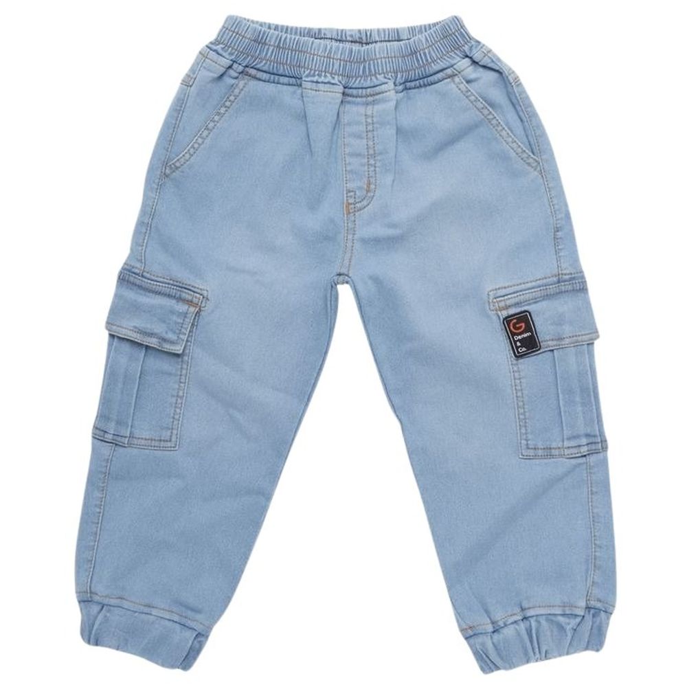 Little Kangaroos Boy's Denim Joggers - Blue