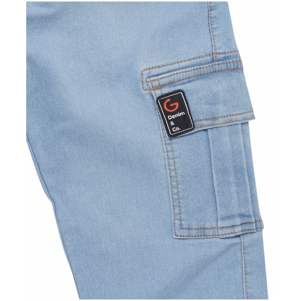 Little Kangaroos Boy's Denim Joggers - Blue