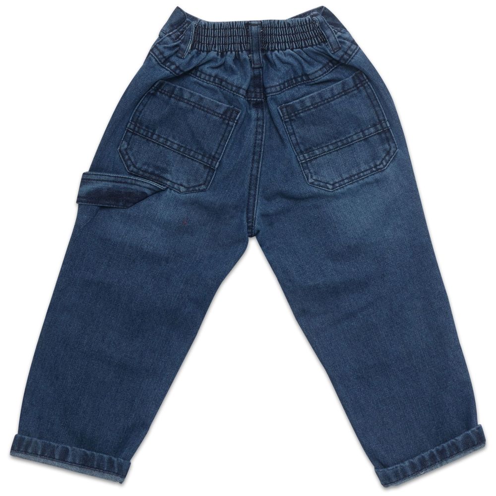 Little Kangaroos Boy Loose Fit Denim Jeans - Dark Blue