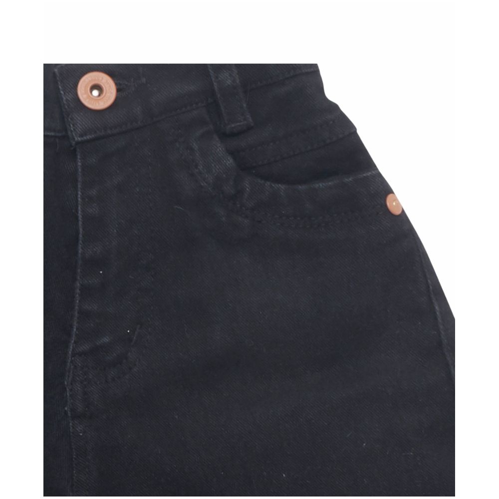 Little Kangaroos Boy's Solid Denim Jeans - Black