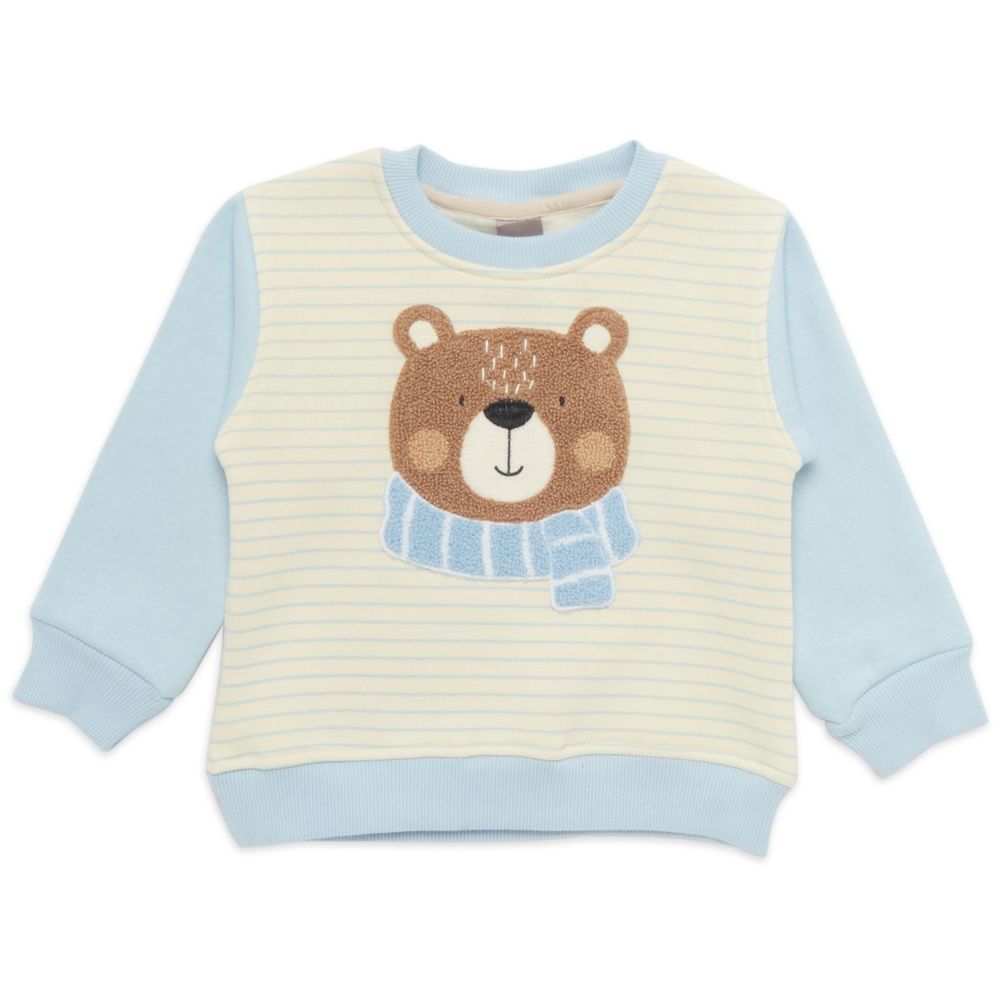 Little Kangaroos Striped Sweatshirt - Beige