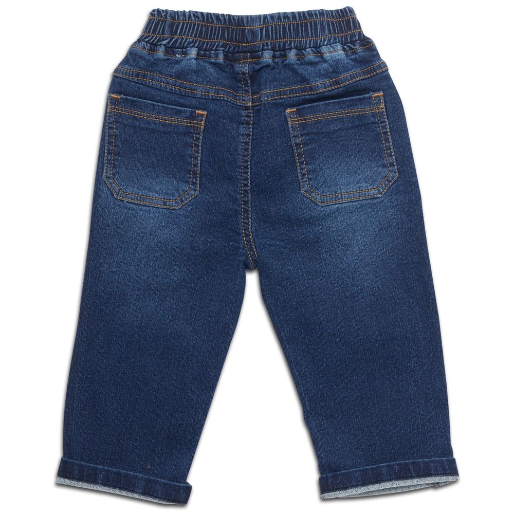 Little Kangaroos Denim Jeans with Pockets - Dark Blue