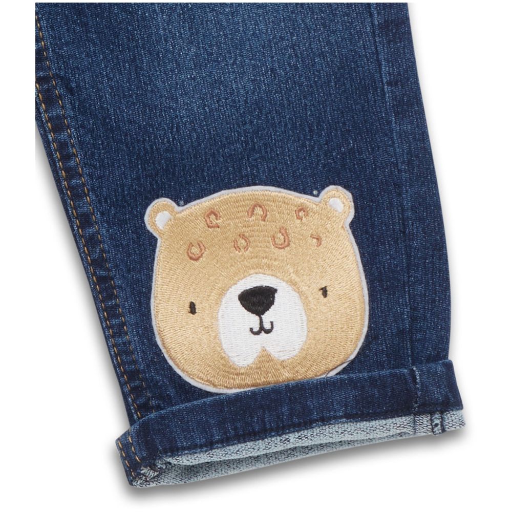 Little Kangaroos Denim Jeans with Pockets - Dark Blue