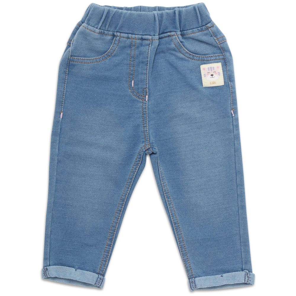 Little Kangaroos Fully Elasticated Jeggings - Light Blue