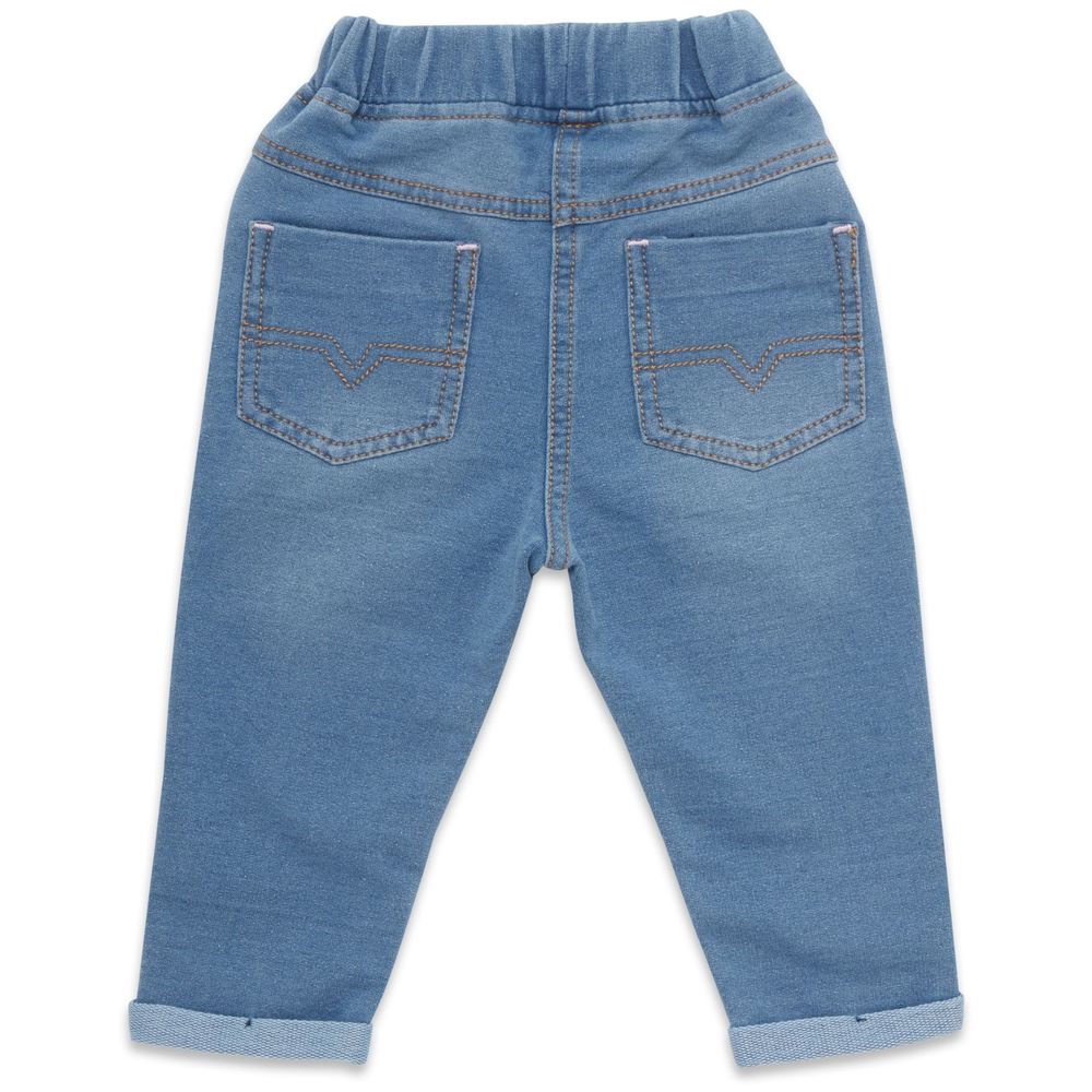 Little Kangaroos Fully Elasticated Jeggings - Light Blue