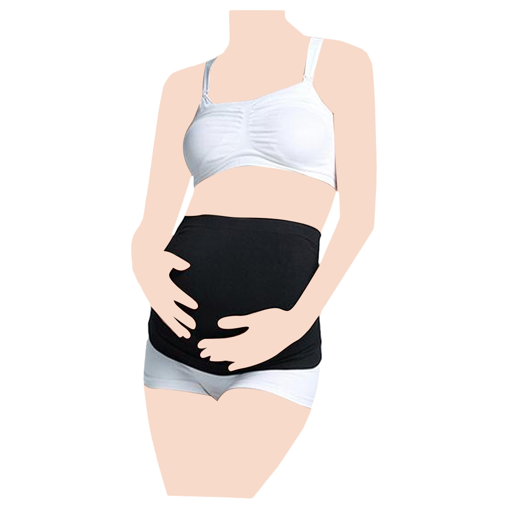 Blooming Blossom - Abdominal Maternity Support Belt - Black