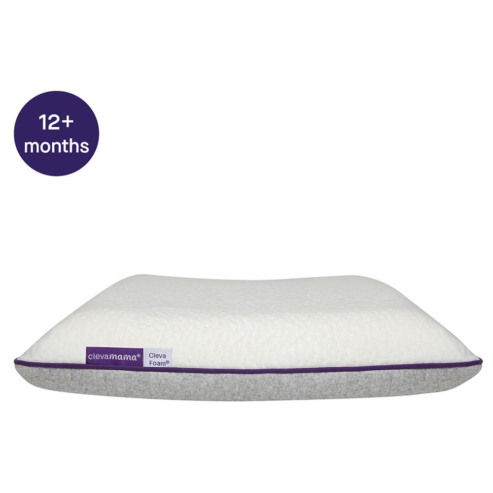Clevamama Toddler Pillow - White/Blue