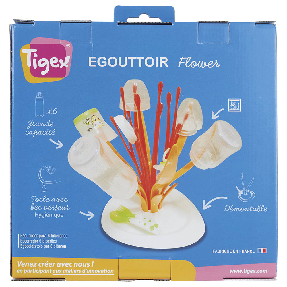 Tigex - Flower Bottle Drainer  - Orange