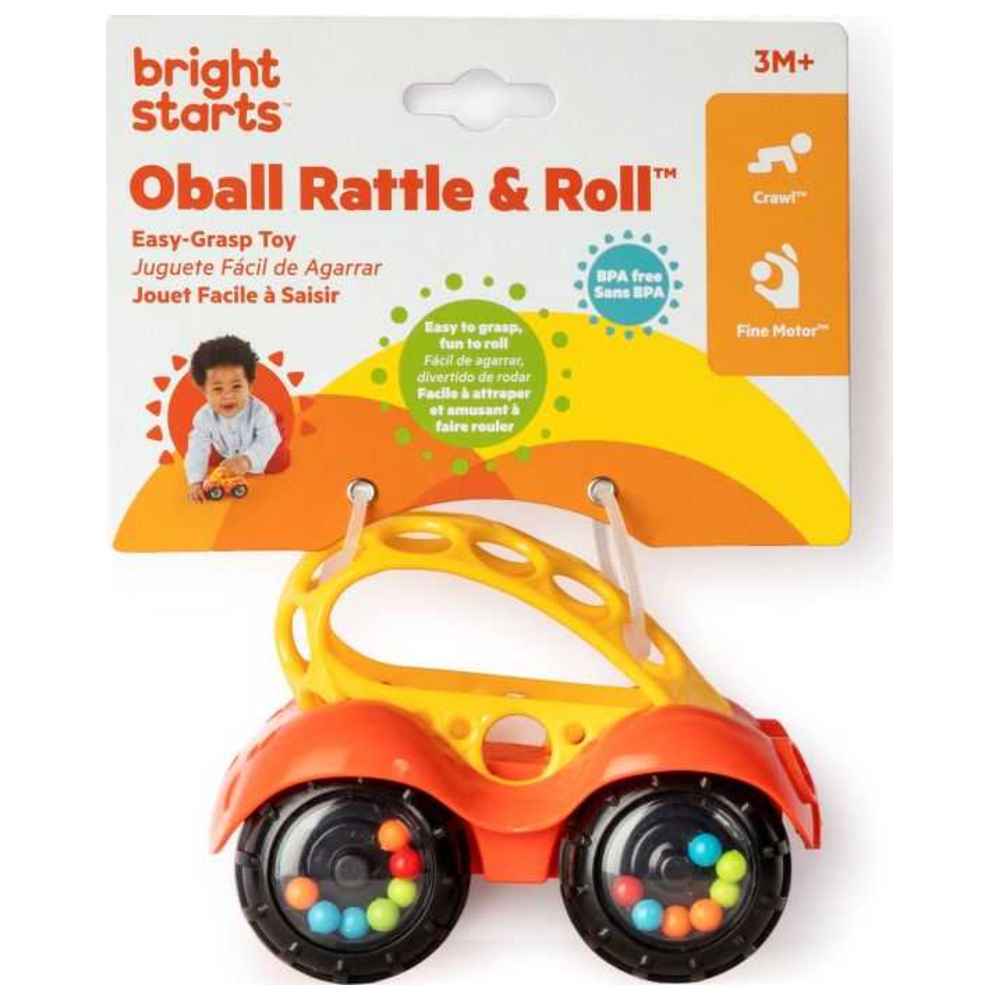 Bright Starts - Rattle & Roll Buggy - Orange
