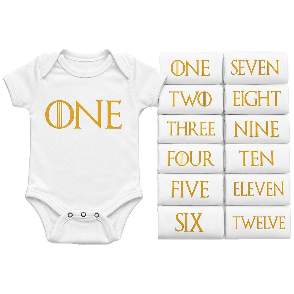 Limited Edition - Monthly Milestone Word Bodysuit