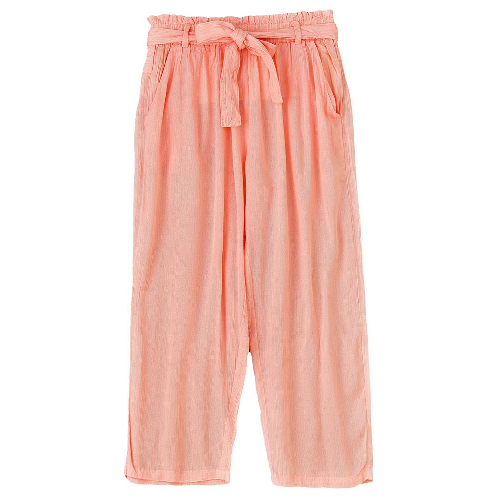 Jelliene Girls' Comfy Crepe Pants Effortless Style for Summer - Pink